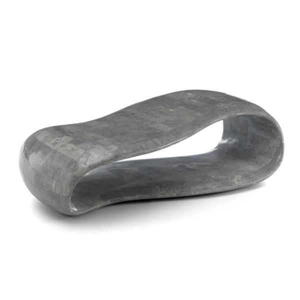 Couchtisch im modernen stil aus fossil stone, verschiedene ausführungen – gummi