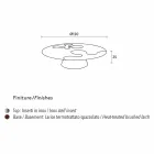 Tabelle modernes Design aus Lärchenholz mit Stahleinlagen Giglio Viadurini