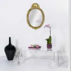 Moderner Beistelltisch aus transparentem Plexiglas drapiert Asien Viadurini