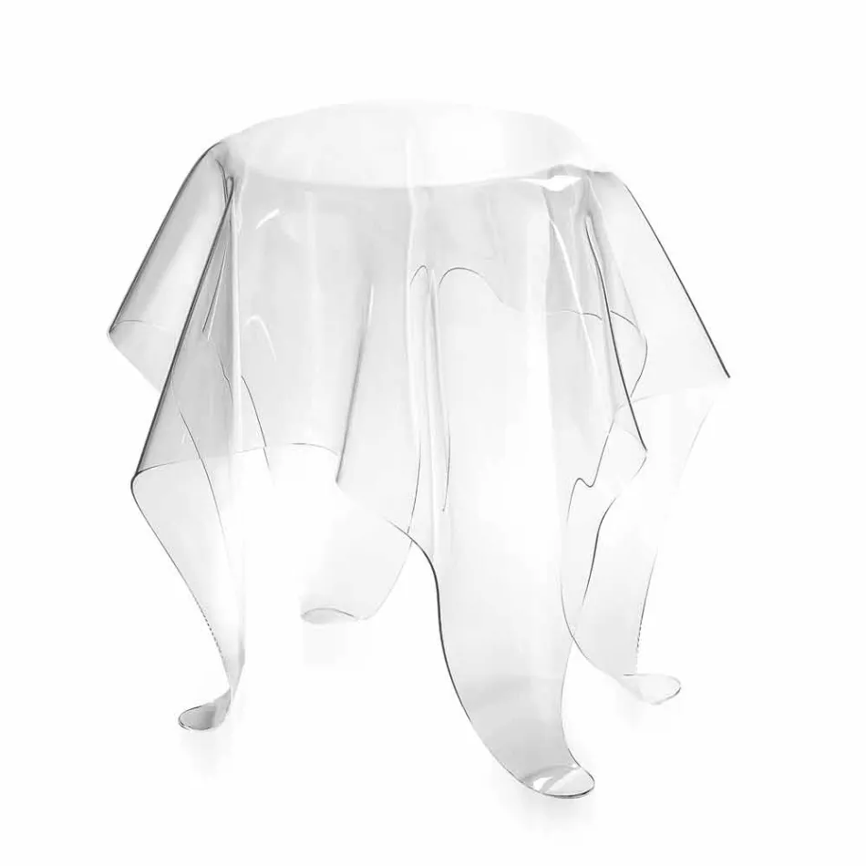 Moderner Beistelltisch aus transparentem Plexiglas Otto, made in Italy Viadurini
