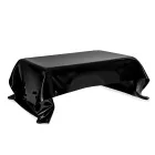 Melia Couchtisch aus schwarzem, drapiertem Plexiglas, hergestellt in Italien Viadurini