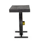 Handgefertigter und industrieller Couchtisch aus Stahl und Mangoholz - Corvino Viadurini