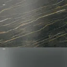 Sofa-Beistelltisch für Wohnzimmer mit Keramikplatte und Rauchglas - Random Viadurini