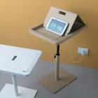 Sofa-Beistelltisch Metall und PVC höhenverstellbar für Tablet - Tekniko Viadurini