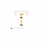 RGB Leuchtender Couchtisch für Outdoor- oder Indoor-Design aus Kunststoff - Lily von Myyour Viadurini