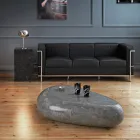 Moderner Couchtisch aus geformtem Fossilstein - Beth Viadurini