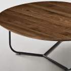 Relia – Moderner Couchtisch aus MDF und lackiertem Metall in verschiedenen Ausführungen Viadurini