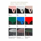 moderne Metall Couchtisch Laserschnittblumenform Andy Viadurini