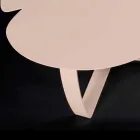 moderne Metall Couchtisch Laserschnittblumenform Andy Viadurini