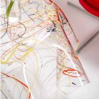 Moderner Plexiglas-Multicolor-Couchtisch aus Metall, Otto Viadurini