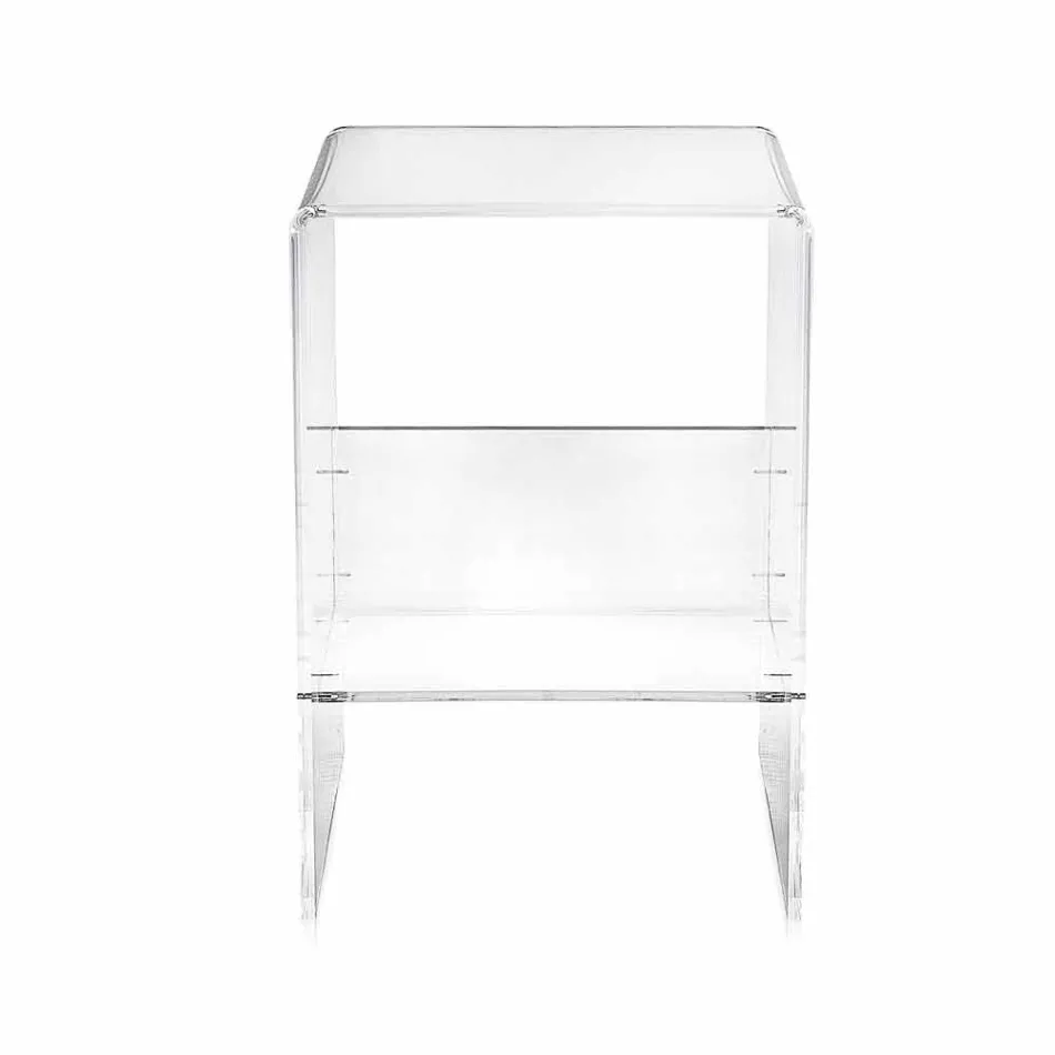 Moderner Plexiglas Couchtisch B50 x H76 x B40 cm Aza, hergestellt in Italien Viadurini
