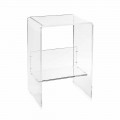 Moderner Plexiglas Couchtisch B50 x H76 x B40 cm Aza, hergestellt in Italien