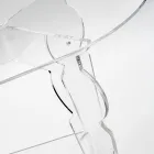 Ilaria – Ovaler Couchtisch aus transparentem Plexiglas, hergestellt in Italien Viadurini