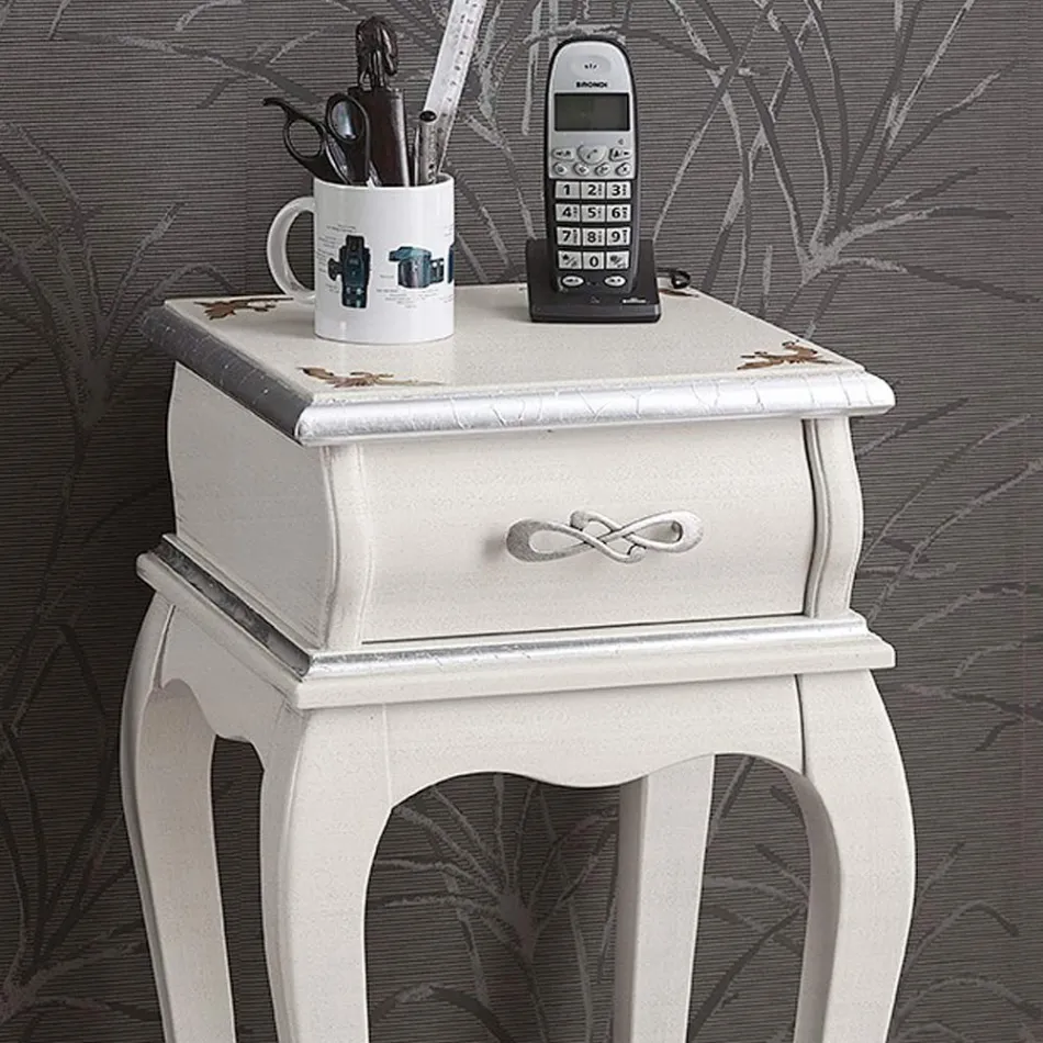 Telefonständer im klassischen Stil aus Holz Made in Italy - Hastings Viadurini