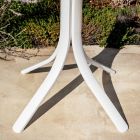 Quadratischer Outdoor-Bartisch mit 4 Beinen aus Aluminium in 2 Farben – Filomena Viadurini