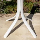 Quadratischer Outdoor-Bartisch mit 4 Beinen aus Aluminium in 2 Farben – Filomena Viadurini