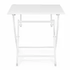 Quadratischer klappbarer Couchtisch im Freien aus lackiertem Aluminium - Hunt Viadurini