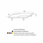 Moderner rechteckiger Tisch mit eingebauter in herausnehmbaren Fächern Iris Viadurini