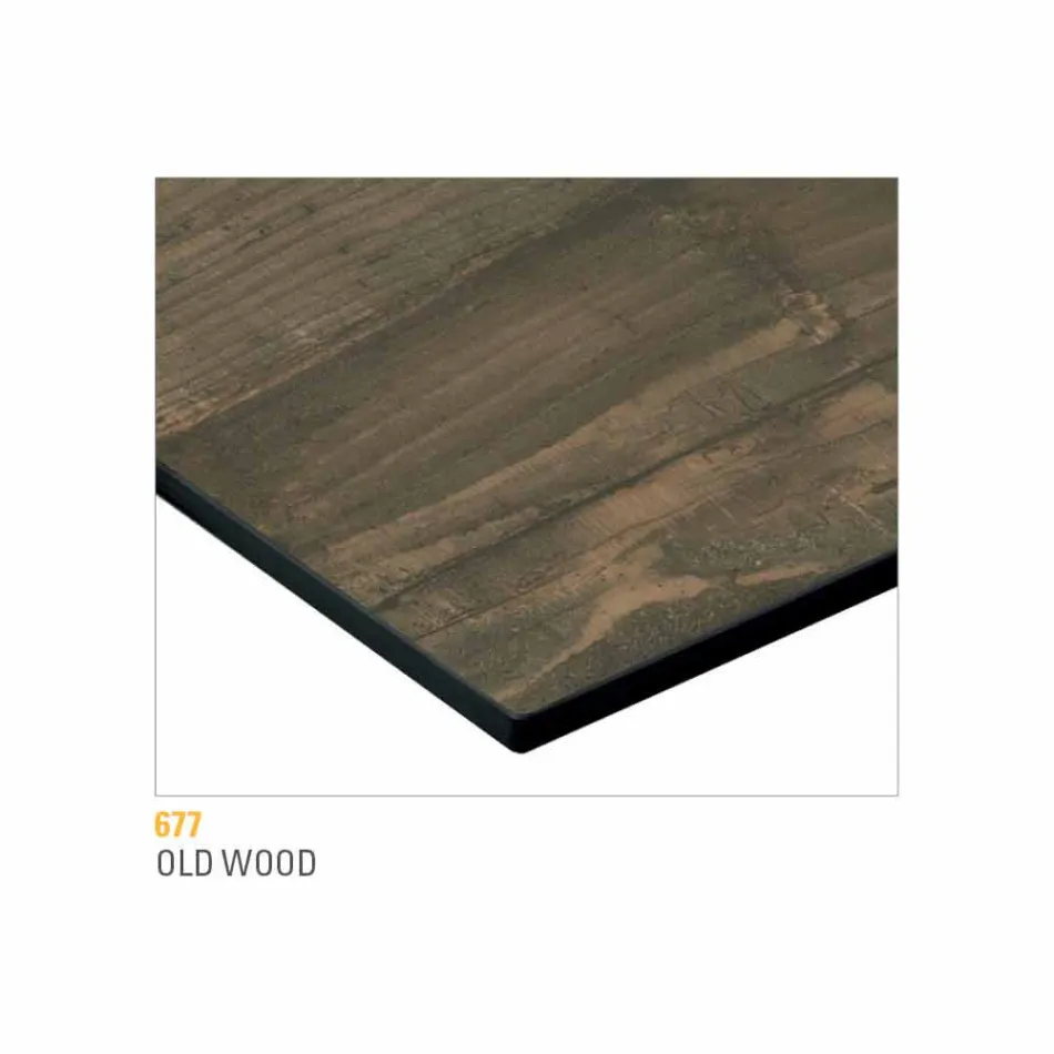 Runder Couchtisch mit HPL-Platte Made in Italy - Mina Viadurini