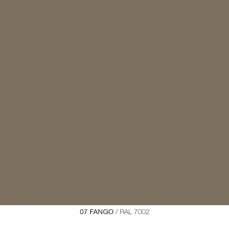 Runder Couchtisch für Wohnzimmer im Freien aus Graphit oder Schlammmetall - Stephane Viadurini