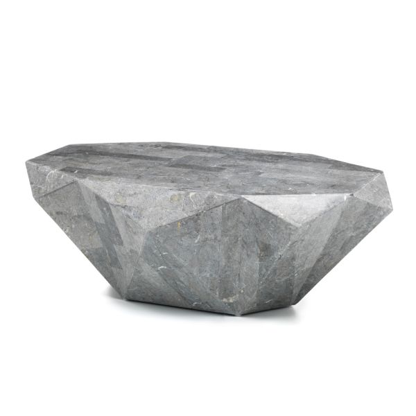 Couchtisch in form für den innenbereich aus fossil stone in verschiedenen ausführungen – kopfhörer
