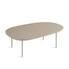 Geformter Couchtisch aus MDF, erhältlich in zwei Größen und mehreren Farben - Navis Viadurini