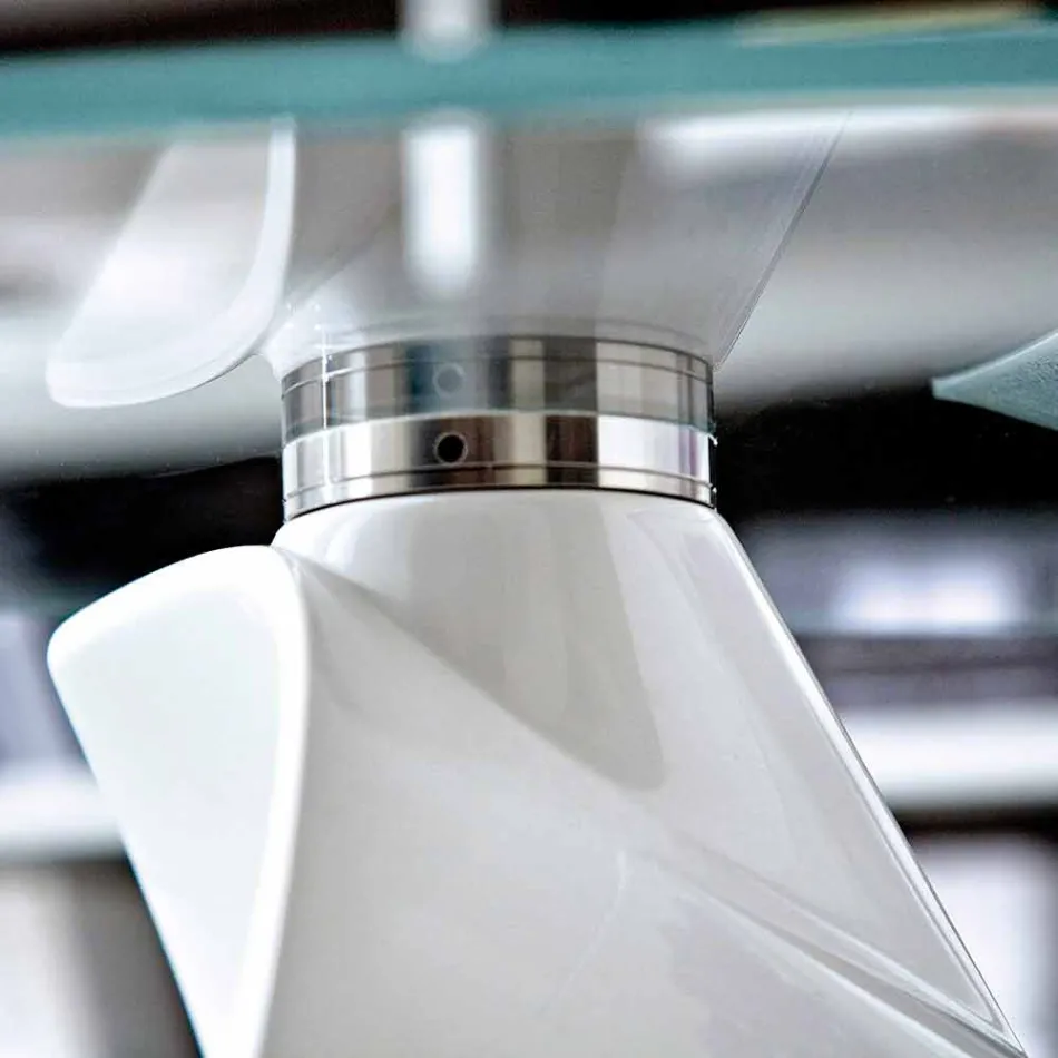 Couchtisch mit Glasplatte mit Made in Italy Siebdruck - Campari Viadurini