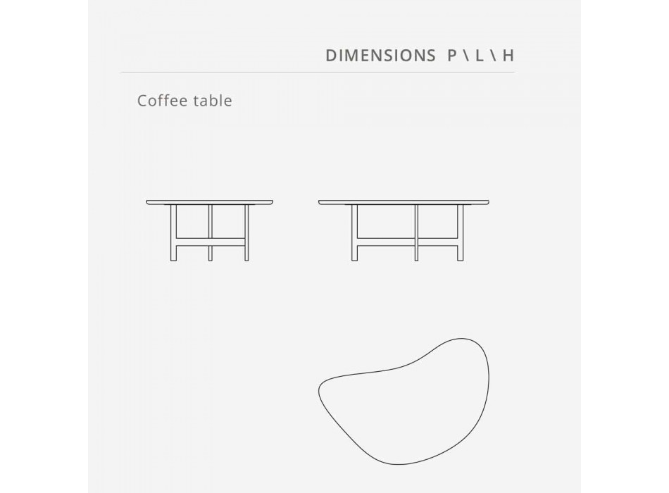Lounge-Tisch aus schwarzem Marquinia oder forstbraunem Marmor Made in Italy - Manolo Viadurini