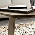 Lackierter MDF Couchtisch mit Massivholzrahmen Made in Italy - Tobiko Viadurini