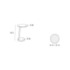 Lackierter MDF Couchtisch mit Massivholzrahmen Made in Italy - Tobiko Viadurini