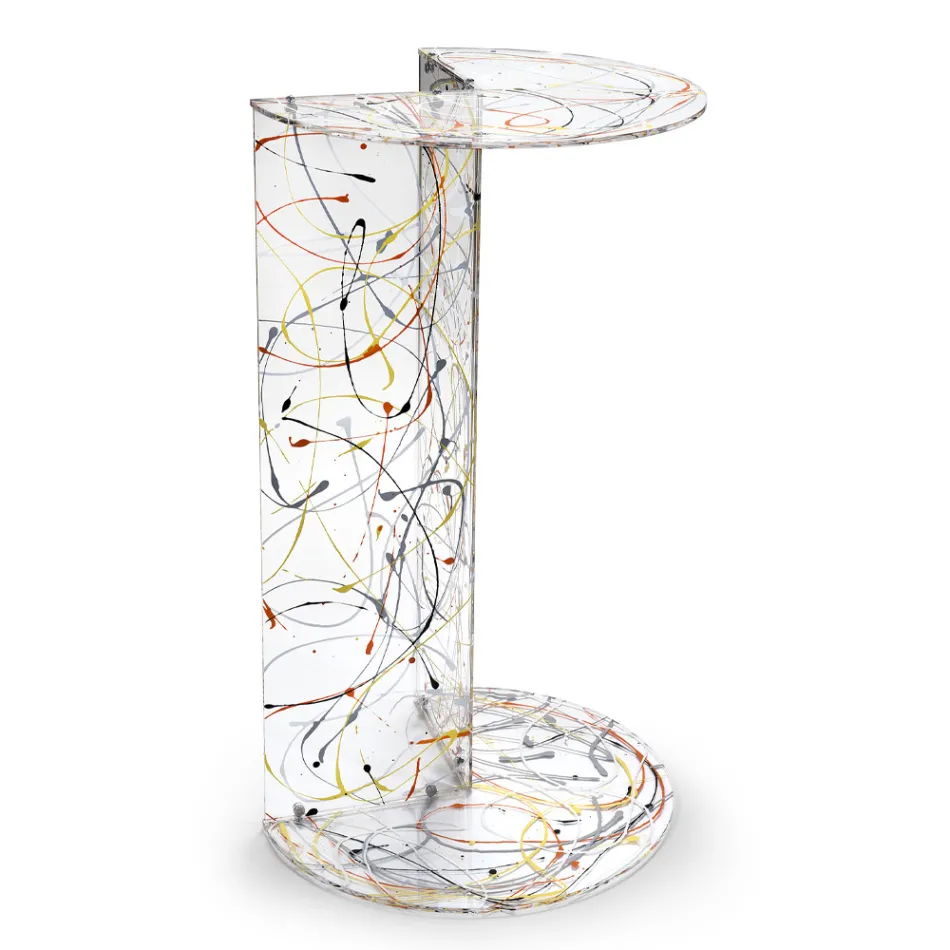 Couchtisch aus transparentem oder farbigem Plexiglas Made in Italy - Tabli Viadurini