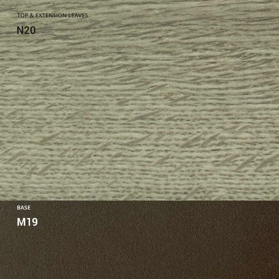 Verwandelbarer Couchtisch aus Metall und Holz Made in Italy - Veneris Viadurini