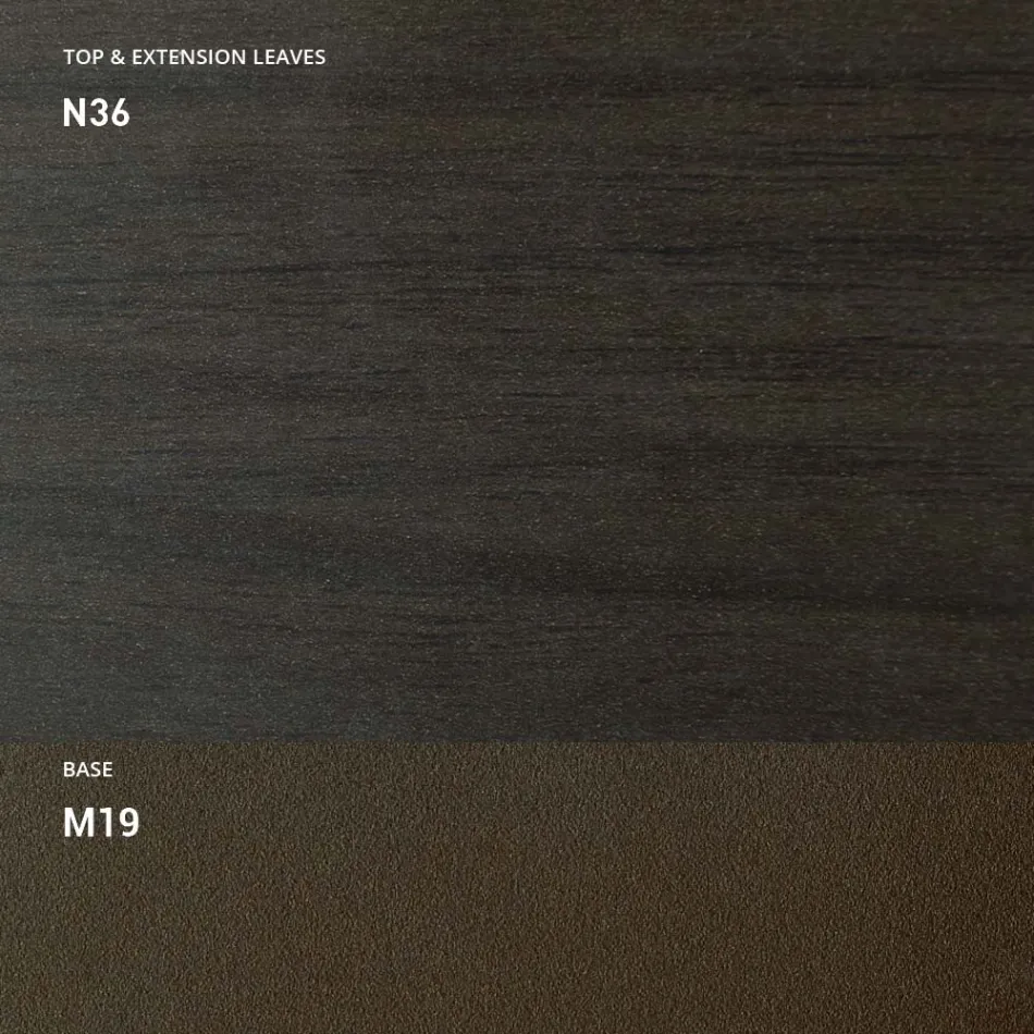 Verwandelbarer Couchtisch aus Metall und Holz Made in Italy - Veneris Viadurini