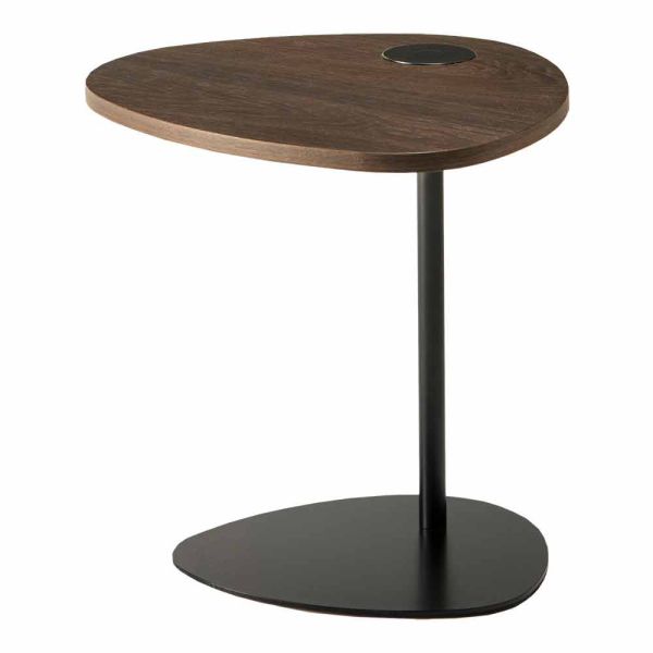 Wohnzimmer couchtisch in metall und holzplatte, luxus-design - yassine