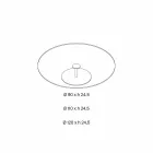 Runder Couchtisch aus extra klarem Glas - Giovannino Viadurini