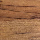 Runder Couchtisch aus recyceltem Holz und Stahl weiß oder grau - Genoveffa Viadurini