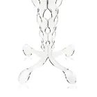 Roter runder Tisch Durchmesser 36 cm modernes Design Janis, made in Italy Viadurini