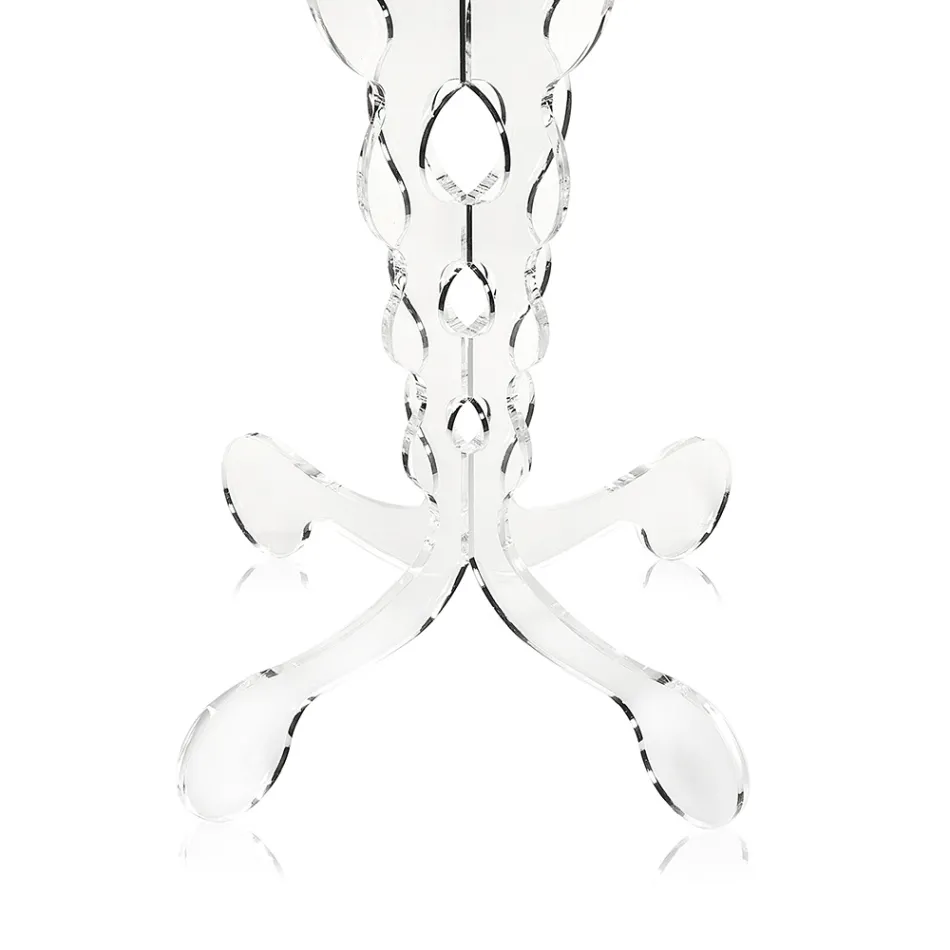 Roter runder Tisch Durchmesser 36 cm modernes Design Janis, made in Italy Viadurini