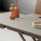 Transformierbarer Wohnzimmer Couchtisch aus Fenix und Metall Made in Italy - Chiano Viadurini