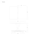 Wandelbarer Couchtisch im Metall- und Keramikdesign Made in Italy - Saturn Viadurini