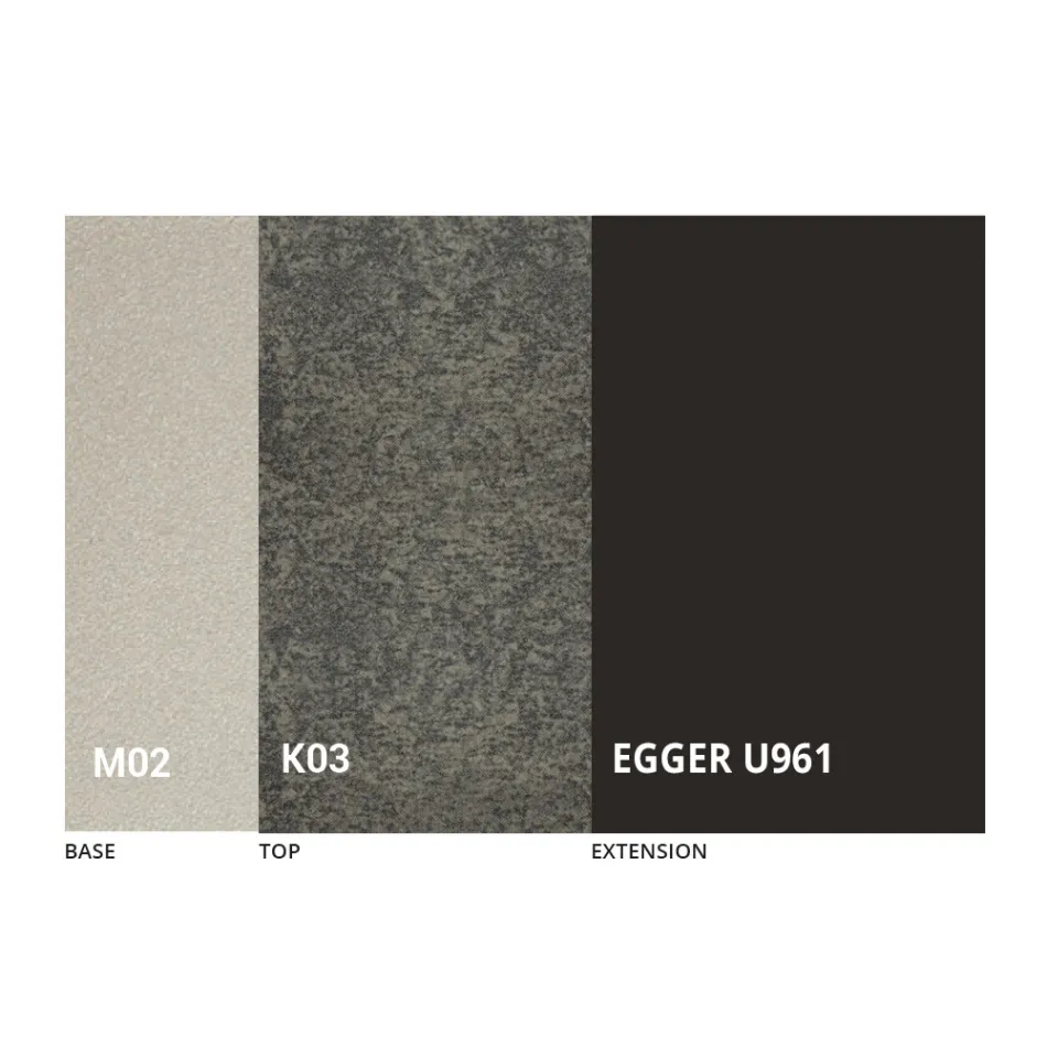 Verwandelbarer Couchtisch im Metall- und Keramikdesign Made in Italy - Saturn Viadurini