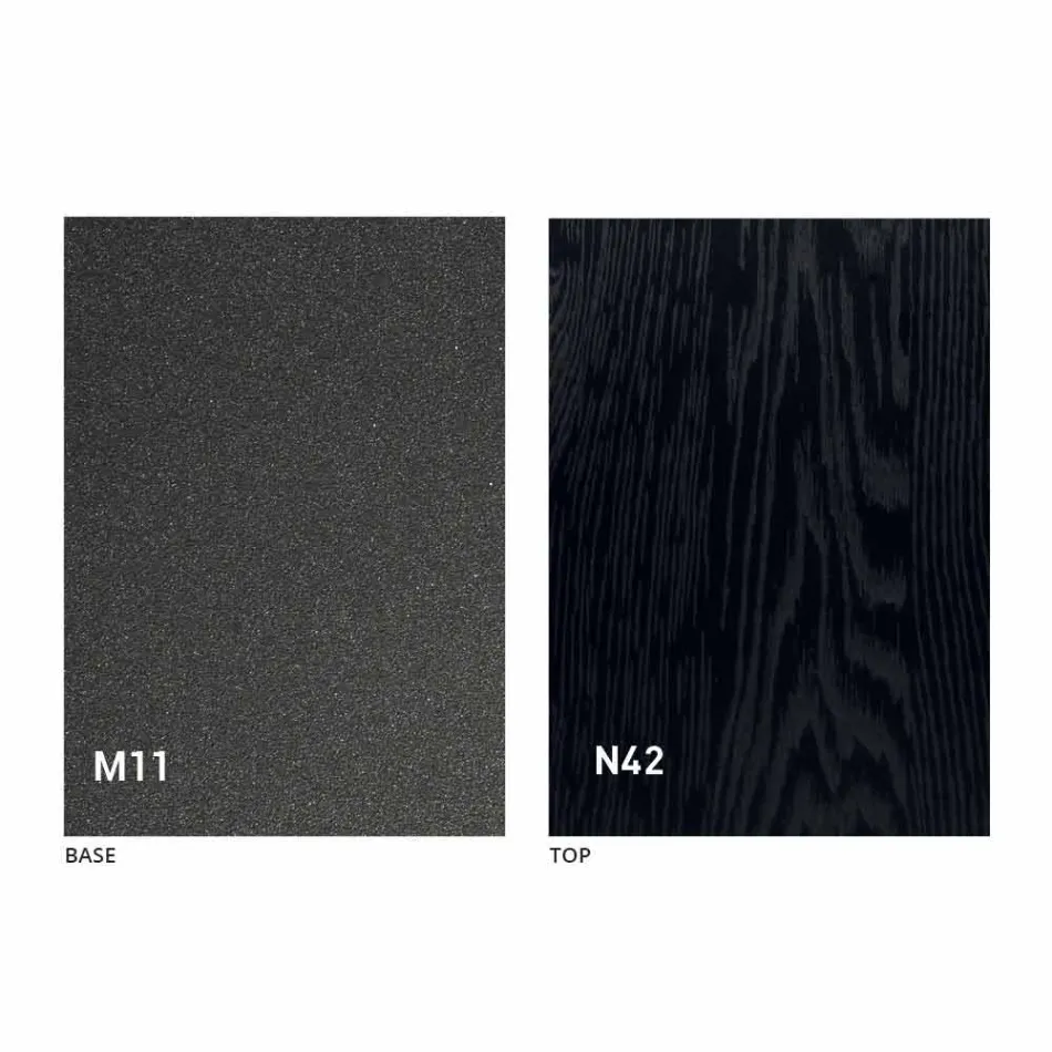 Couchtisch umwandelbar in einen Esstisch Holzplatte und Metallgestell - Peach Viadurini