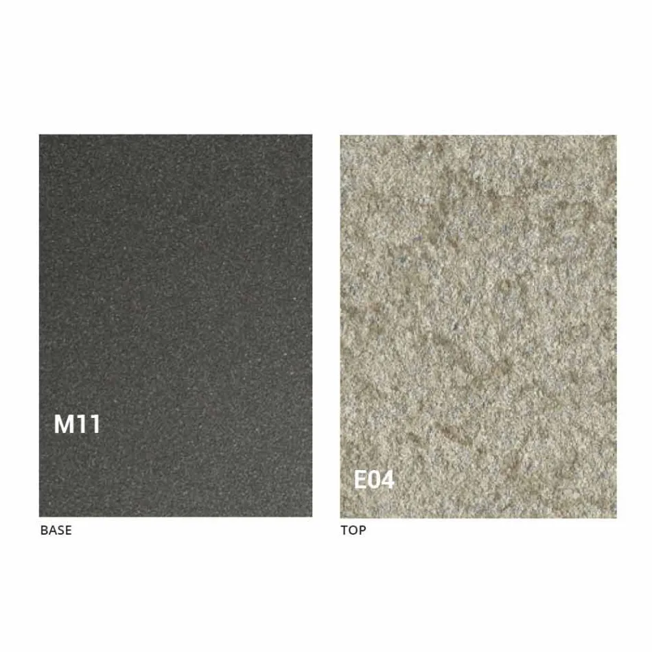 Moderner umwandelbarer Couchtisch mit Malta-Effektplatte Made in Italy - Patroclus Viadurini