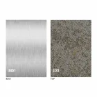 Moderner umwandelbarer Couchtisch mit Mörtel-Effekt-Platte Made in Italy - Salomon Viadurini