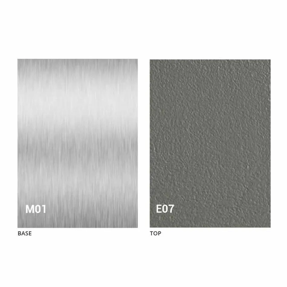 Moderner umwandelbarer Couchtisch mit Mörtel-Effekt-Platte Made in Italy - Salomon Viadurini