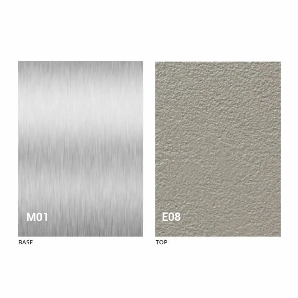 Moderner umwandelbarer Couchtisch mit Mörtel-Effekt-Platte Made in Italy - Salomon Viadurini