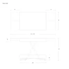 Moderner verwandelbarer Couchtisch aus Metall und Holz Made in Italy - Universe Viadurini