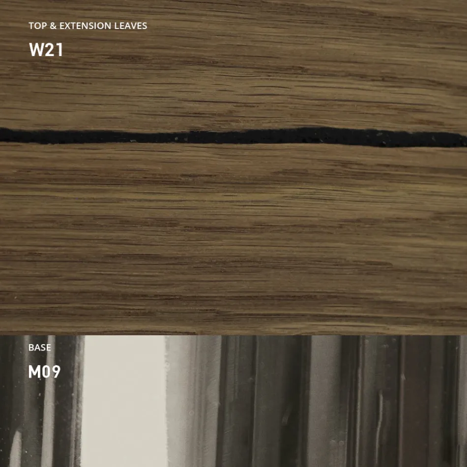 Moderner verwandelbarer Couchtisch aus Metall und Holz Made in Italy - Universe Viadurini