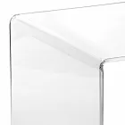 Modernes Design transparenter Couchtisch 40x40cm Terry Small, made in Italy Viadurini