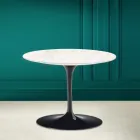 Tulip Couchtisch Eero Saarinen H 41 aus Keramik Diamond Cream Made in Italy – Scharlachrot Viadurini